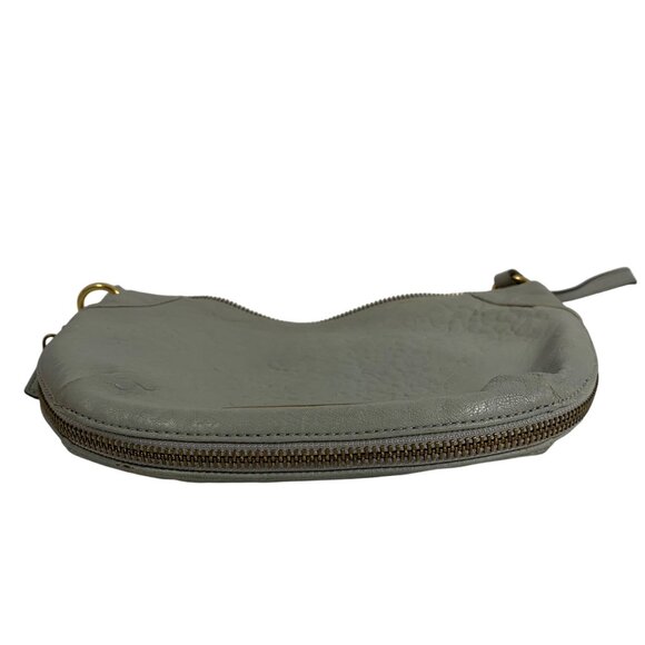 Marc By Marc Jacobs Washed Up Gray Leather Expandable Crossbody Bag Adj Strap - Picture 3 of 12